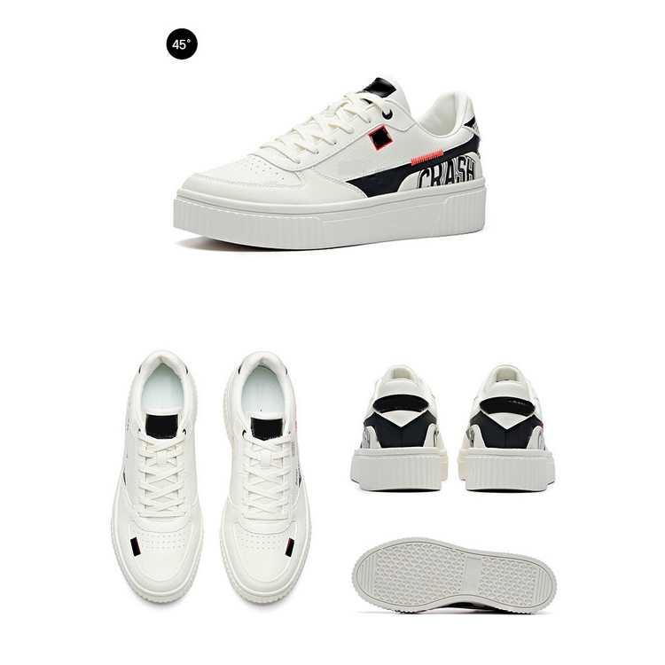 China Hot Selling Sport Sneakers Fashion Lace-Up White Skateboard Sneaker Women Men Casual Shoes